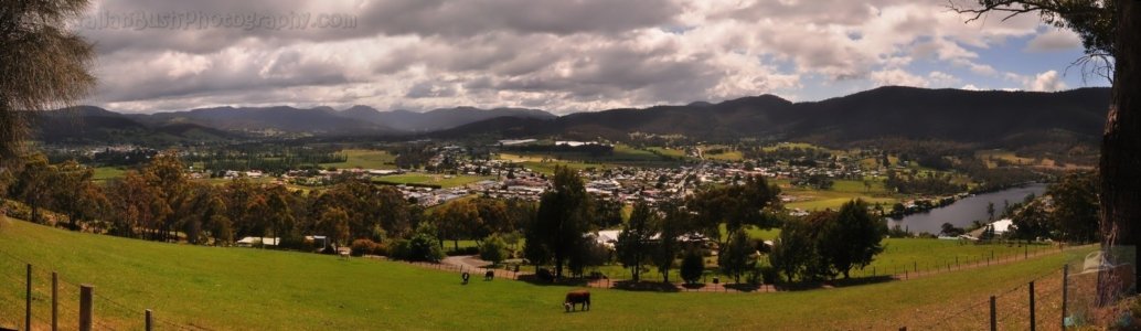 Huonville from Scenic Hill Road